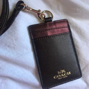 Coach ID Photo Lanyard NWT